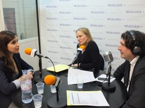Pauline Laigneau (Gemmyo) et Laurence Méhaignerie (Citizen Capital) au micro de Dominique Restino