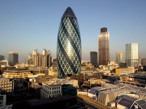 Le quartier d'affaires à Londres