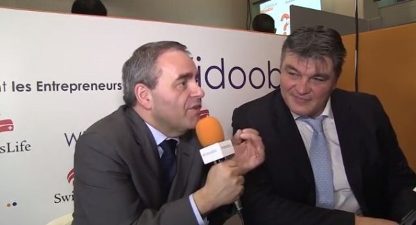 david douillet et xavier bertrand au salon des entrepreneurs